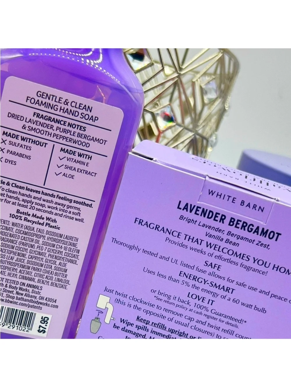 Bath & Body Works Lavender Bergamot Driftwood Vanilla 9 Pc Set